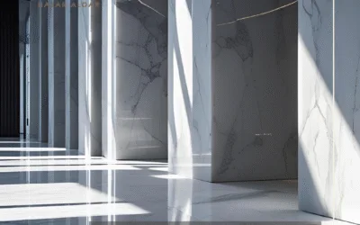 تأثير الإضاءة على شكل الرخام في المساحات المغلقة