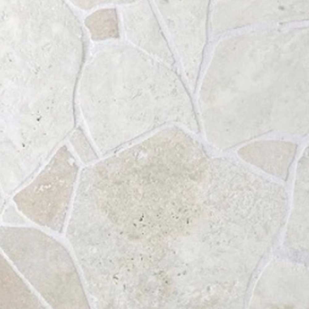 حجر رياض أبيض عشوائي - Riyadh white Rock Crazy Paving