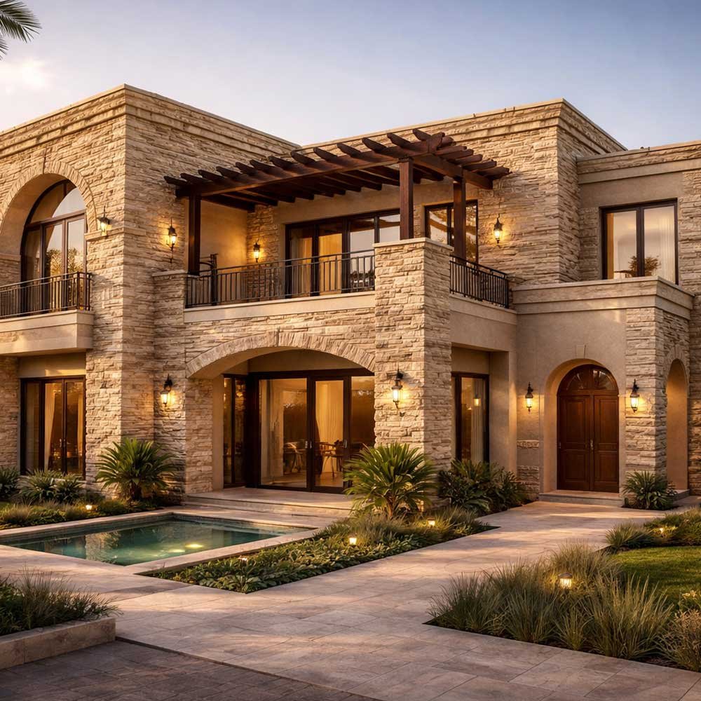 حجر رياض اصفر مخلوع -Riyadh yellow stone split face - الصورة 2